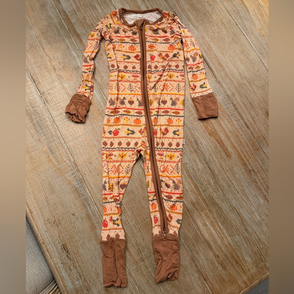 Little Sleepies Fall Fair Isle Zippy